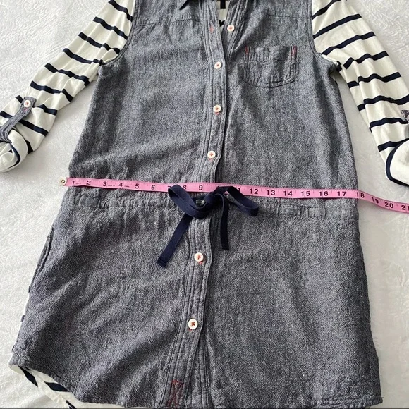 Anthropologie Postal Code Stripe & Chambray Tunic - Picture 4 of 13